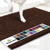 Tapete de porta para cães Muddy Mat Superabsorvente de Microfibra Marrom