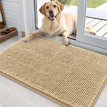Tapete de porta para cães OLANLY absorvente antiderrapante lavável 90x60cm bege Tapete de porta para cães OLANLY absorvente antiderrapante lavável 90x60cm bege