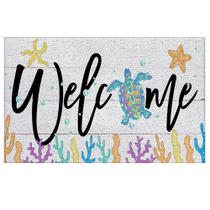 Tapete de porta Supwhd 43x30 cm PVC Indoor Outdoor Welcome