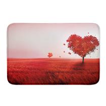 Tapete de Porta Vermelho Love Emborrachado