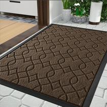 Tapete de porta Yimobra Outdoor Indoor All-Season 75x45cm marrom Tapete de porta Yimobra Outdoor Indoor All-Season 75x45cm marrom