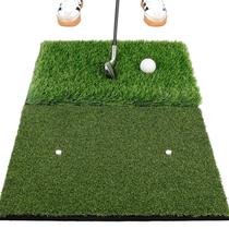 Tapete de Prática de Golfe BIRDIEBLAST Dual-Turf Dobrável 62x43 cm