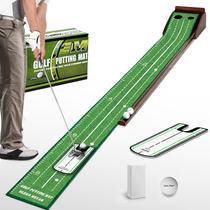Tapete de Putting de Golfe Eleko Meyar Portátil para Uso Interno, Verde Tapete de Putting de Golfe Eleko Meyar Portátil para Uso Interno, Verde