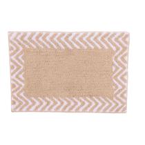 Tapete De Quarto Kids Infantil Bebê Algodão Retangular Vizapi Chevron 70x120Cm Bege Branco Tapete De Quarto Kids Infantil Bebê Algodão Retangular Vizapi Chevron 70x120Cm Bege Branco