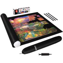 Tapete de quebra-cabeça Becko US 3000 Piece com bolsa e bomba 150x100cm preto