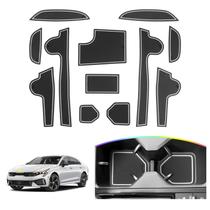 Tapete de ranhura de porta SKTU para 2025 2026 Kia K5 vermelho 12 unidades