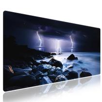 Tapete de rato Winnoon XXL 80x30 cm Lightning Storm Design Tapete de rato Winnoon XXL 80x30 cm Lightning Storm Design