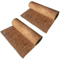 Tapete de répteis Hamiledyi de fibra de coco natural 50x30cm (2 folhas)