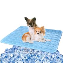 Tapete de Resfriamento VeMee para Cães e Gatos - Ice Silk Blue 70x55cm