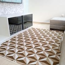 tapete de sala 2,50x1,50 moderno com antiderrapante - bello lar decorações