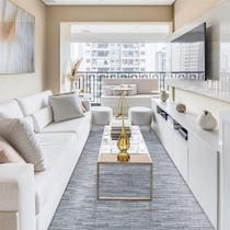 Tapete De Sala Antiderrapante Genova 1,32 X 3,00 Cinza Tapete De Sala Antiderrapante Genova 1,32 X 3,00 Cinza