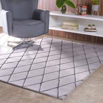 Tapete De Sala E Quarto 50Cm X 1,00M Toque Peles De Coelho Alpine Sierra - Tessi