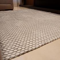 tapete de sala e quarto em algodão 2.00x1.40 alta qualidade - cinza