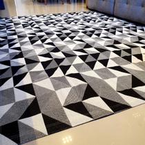 tapete de sala geometrico moderno com antiderrapante 2,00x1,50
