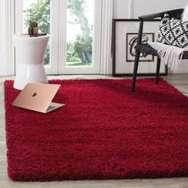 Tapete de Sala/Quarto Felpudo Luxo Casen 2,00x3,00m Vermelho Nobre