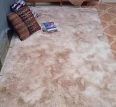 Tapete De Sala Quarto Felpudo Peludo 2,00 X 2,40 Costa Oro