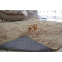 Tapete de Sala Quarto Grande Felpudo Luxo Macio Shaggy 2,00 X 1,40 m