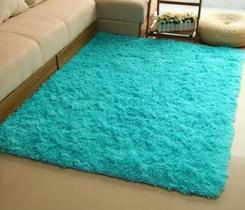 Tapete de Sala Quarto Grande Felpudo Luxo Macio Shaggy 2,00 X 1,40 m