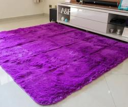 Tapete de Sala Quarto Grande Felpudo Luxo Macio Shaggy 2,00 X 1,40 m - Tapete Grande Sala Quarto