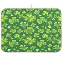 Tapete de secagem de pratos Bolaz Patrick Green Clover Leaf 40x45cm