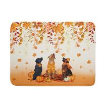 Tapete de secagem de pratos Giwawa Fall Dogs Autumn Leaves 45x60cm Tapete de secagem de pratos Giwawa Fall Dogs Autumn Leaves 45x60cm