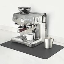 Tapete de secagem de pratos Mimore 41x61 cm de borracha absorvente cinza