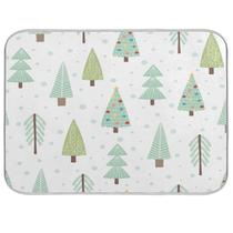 Tapete de secagem de pratos Nander Christmas Trees para cozinha 45,7x60,9cm