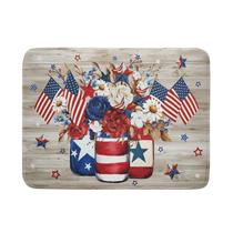 Tapete de secagem de pratos Sphragiyn Patriotic Floral 45,7x60,9cm