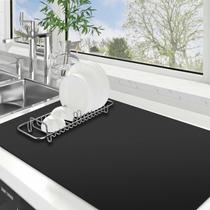 Tapete de secagem de pratos WISELIFE Super Absorbent 45x80cm Classic Black