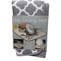 Tapete De Secagem Para Louças Dish Drying Mat Cinza e Branco Importado Tapete De Secagem Para Louças Dish Drying Mat Cinza e Branco Importado