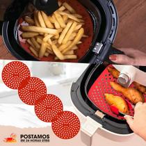 Tapete de Silicone Para Air Fryer Fritadeira Elétrica Protetor Universal Redondo Forro Multiuso