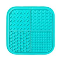 Tapete De Silicone Para Cães E Gatos Com Ventosas, Alimentador Lento, Diversão Para Banho E