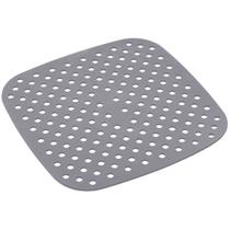 Tapete de silicone para fritadeira Air Fryer quadrado cinza Lyor 18,5 cm Tapete de silicone para fritadeira Air Fryer quadrado cinza Lyor 18,5 cm
