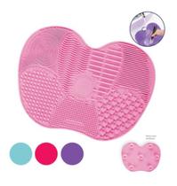 Tapete de Silicone para Limpeza de Pincéis de Maquiagem com Ventosas Tapete de Silicone para Limpeza de Pincéis de Maquiagem com Ventosas