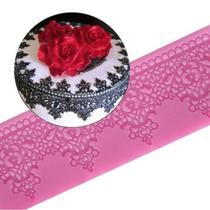 Tapete de silicone renda para decorar f274