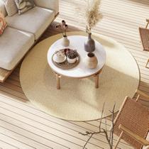 Tapete de Sisal Natural Chevron Duna Redondo 2,5