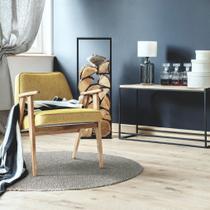 Tapete de Sisal Natural Comfort Cinza Redondo 2,00