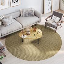 Tapete de Sisal Natural Comfort Oliva Redondo 1,50