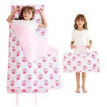 Tapete de soneca infantil Lasoftan 53x127 cm com manta Tapete de soneca infantil Lasoftan 53x127 cm com manta