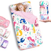 Tapete de soneca infantil PRIMLECT com travesseiro e cobertor 140x90cm