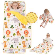 Tapete de soneca infantil Viviland com travesseiro e cobertor Minky Dot Tapete de soneca infantil Viviland com travesseiro e cobertor Minky Dot