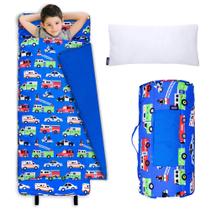 Tapete de soneca infantil Wildkin com travesseiro 127x51x4 cm Cozy Tapete de soneca infantil Wildkin com travesseiro 127x51x4 cm Cozy
