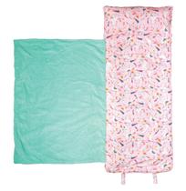 Tapete de soneca Stephen Joseph Toddler com cobertor macio e travesseiro rosa