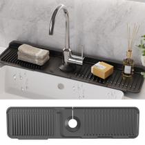 Tapete de torneira de silicone WAFT YEARN 61x13 cm Black Splash Guard