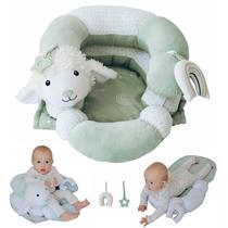 Tapete de Tummy Time Aila+Aiden Sage com Almofadas de Apoio Tapete de Tummy Time Aila+Aiden Sage com Almofadas de Apoio