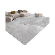 Tapete De Veludo Cinza Grande Com Cristais Para Sala De Estar, Quarto E Varanda Confortável E