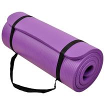 Tapete de Yoga BalanceFrom Multiuso Roxo Extra Grosso 2,54 cm