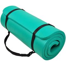 Tapete de Yoga BalanceFrom Multiuso Verde Extra Grosso 2,54 cm
