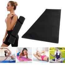 Tapete de Yoga Pilates Exercicio Funcional de EVA 170x60 CM c/ Alça Fitness Ioga