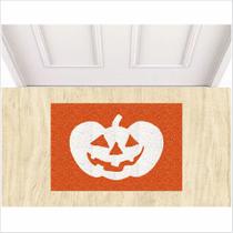 Tapete decoração de halloween abóbora cor laranja. porta Tapete decoração de halloween abóbora cor laranja. porta